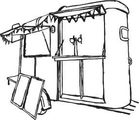 Mabel is our horsebox bar and kitchen